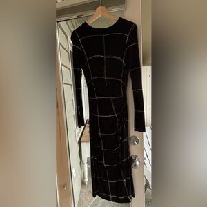 Boss midi ruched dressed, size S